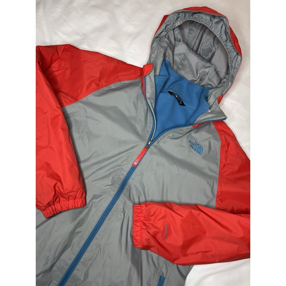 The North Face DryVent Jacket Youth XL 18/20 Waterproof Hooded Fleece Liner Blue